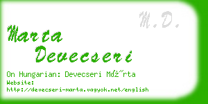 marta devecseri business card